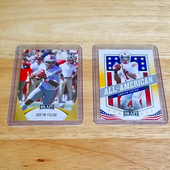 2021 Leaf Draft Justin Fields RC's , # 2 & # 49 - Picture 1 of 2